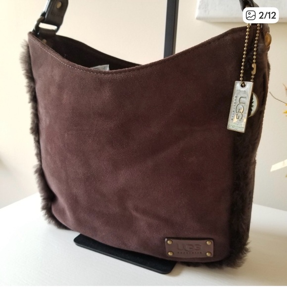 UGG Sheepskin Shearling Shoulder Bag - Picture 2 of 12